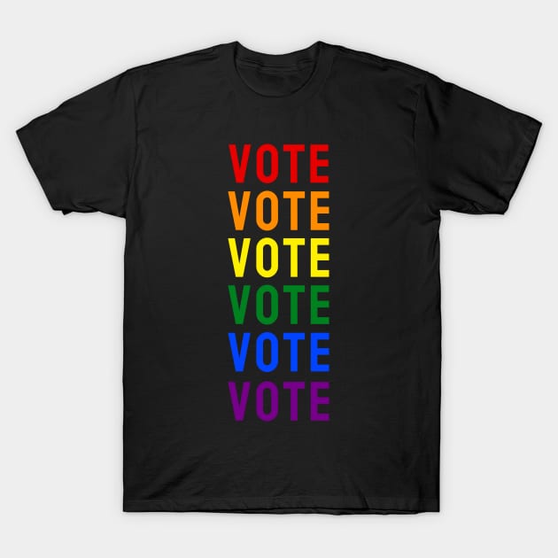 Vote LGBTQ+ Style, Vote for American President 2020 T-Shirt by WPKs Design & Co